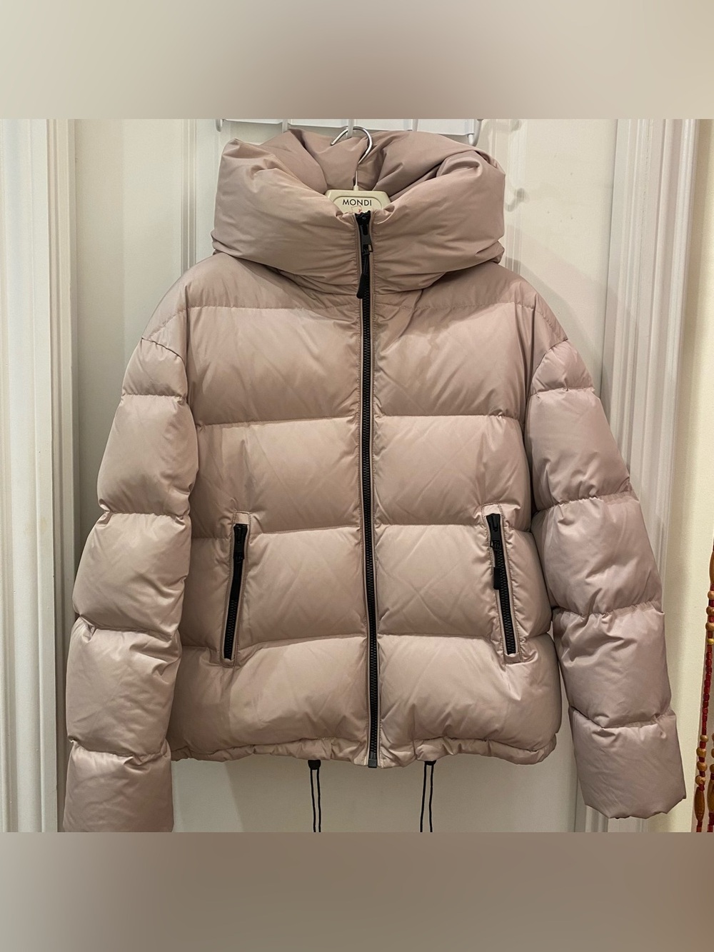 Soia & Kyo taupe puffer jacket